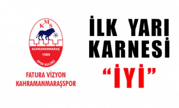Kahramanmaraşspor'un ilk yarı karnesi